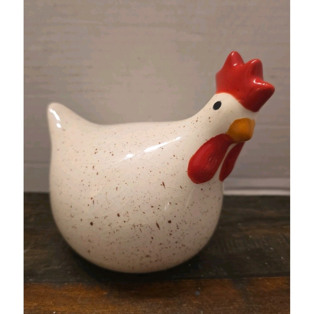 La Dolce Vita Hen House Collection CERAMIC HEN White